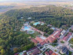 an aerial view of a park with a swimming pool at Apartmánový dom SPARKLER in Veľký Meder
