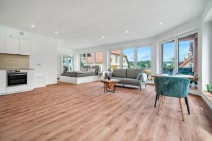 Χώρος καθιστικού στο Apartment an der alten Bäckerei