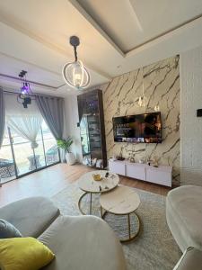 Χώρος καθιστικού στο Candy home