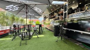 Reštaurácia alebo iné gastronomické zariadenie v ubytovaní Relax Hotel Stork