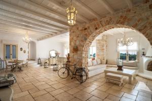 Istumisnurk majutusasutuses Villa Maria Paros