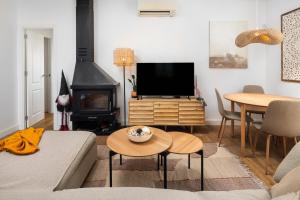 Χώρος καθιστικού στο Casa ìtaca