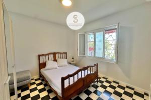 Postel nebo postele na pokoji v ubytování Le Mirage Arles