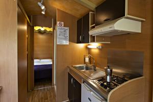 Kuchyňa alebo kuchynka v ubytovaní Bungalows - Càmping El Solsonès