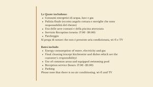 a screenshot of a page of a document at Residence with swmming-pool in Badesi, apartments with private outdoor area in Badesi