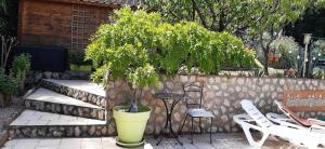 Zahrada ubytování Appartement Climatisé T3 Piscine et Parking