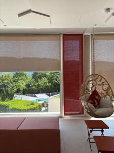 Balkón nebo terasa v ubytování Mercure Annecy Sud