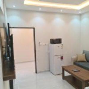 Køkken eller tekøkken på يمامه الفخامه للشقق الفندقيه