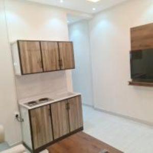 Køkken eller tekøkken på يمامه الفخامه للشقق الفندقيه