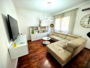 TV a/nebo společenská místnost v ubytování Luxury apartment Podgorica