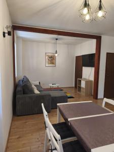 a living room with a couch and a table at Apartman Nina Vrlika in Vrlika
