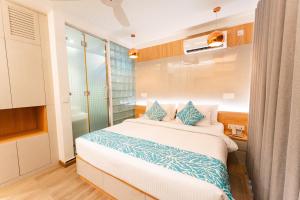 Hotel Star Shell客房内的一张或多张床位