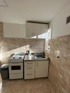 Nhà bếp/bếp nhỏ tại Casa Cabaña Ice City 3