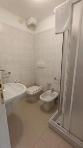 Koupelna v ubytování Hotel Montallegro