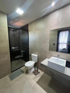 Et badeværelse på Magnífico departamento en San Lorenzo + 4 billeder