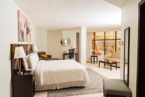Hotel Los Andes客房内的一张或多张床位
