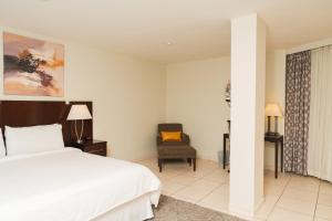 Hotel Los Andes客房内的一张或多张床位
