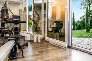 Fitness centrum a/nebo fitness zařízení v ubytování Luxury Villa Sonia With Wellness & Gym