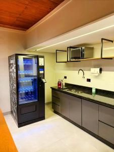 Nhà bếp/bếp nhỏ tại Ivaí Hotel