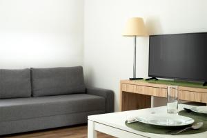 TV a/nebo společenská místnost v ubytování Tündér Farm