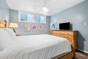 Μια τηλεόραση ή/και κέντρο ψυχαγωγίας στο Amazing beachfront condo with deck, patio, & balcony