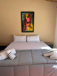 Postel nebo postele na pokoji v ubytování Hostería Los Morteros + 5 fotografií