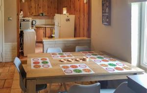 a table in a kitchen with some food on it at Pet Friendly Home In Maszewo With Wifi in Maszewo