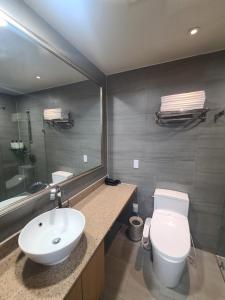 Koupelna v ubytování Hotel Modak Namdaemun