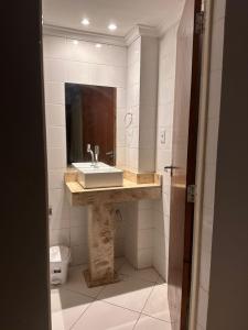 Koupelna v ubytování Hotel Bastos