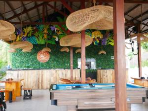 Piljardilaud majutusasutuses Jungle Gili Air