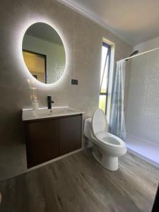 Koupelna v ubytování Refugio Modular