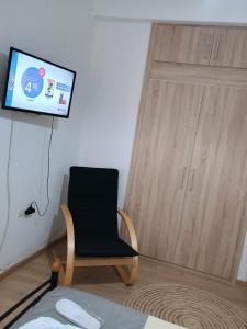 TV a/nebo společenská místnost v ubytování Kitro apartment