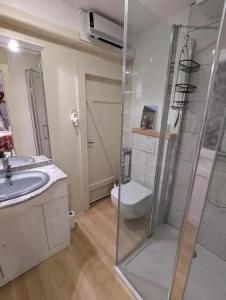 Ένα μπάνιο στο Appartement confortable à Gérardmer 40 m² proximité pistes +16 φωτογραφίες