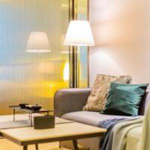 Prostor za sedenje u objektu VanHao Serviced Apartment-Zhujiang Newtown-Near the US consulate-Vaperse the same building