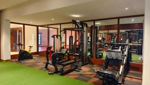 Fitness centrum a/nebo fitness zařízení v ubytování Resort Titli