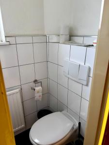 Ein Badezimmer in der Unterkunft Ferienhaus Müller