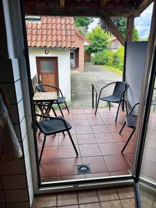 Ein Balkon oder eine Terrasse in der Unterkunft Ferienhaus Müller
