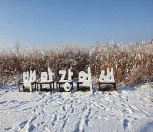 Buyeo Eoksae Jeongwon Pension om vinteren