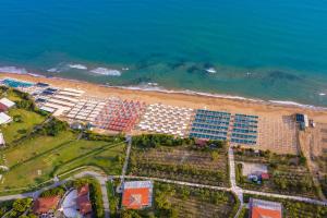 an overhead view of a beach with a group of hotels at Alba Queen Hotel - Ultra All Inclusive in Side