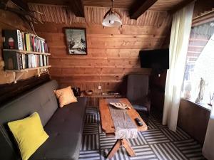TV a/nebo společenská místnost v ubytování Wilczkiewiczówka - Bieszczadzki Azyl + 30 fotografií