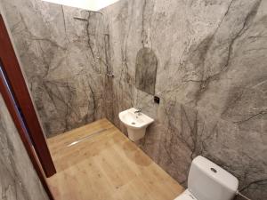Koupelna v ubytování Mieszkanie przy lesie