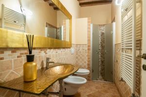 Ένα μπάνιο στο VILLA Polle di Meletro +48 φωτογραφίες