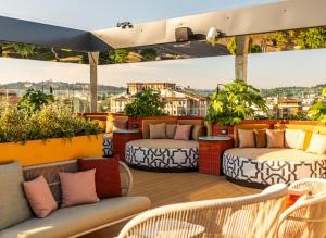 Ein Balkon oder eine Terrasse in der Unterkunft The Social Hub Florence Belfiore
