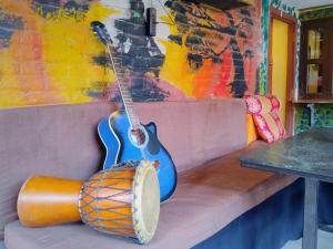 Zona de estar de Hostel Swastik