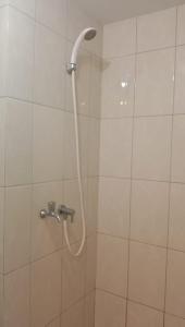 een douche met een douchekop in een badkamer bij opulen view in Rawabugel