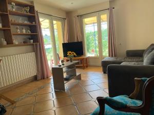 Μια τηλεόραση ή/και κέντρο ψυχαγωγίας στο Maison familiale- 12 couchages - 6 chambres, piscine, très grand jardin