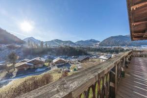 a view from the deck of a cabin at Chalet 1977 in Montriond