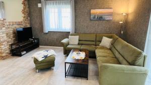 Χώρος καθιστικού στο Ferienhaus Luv