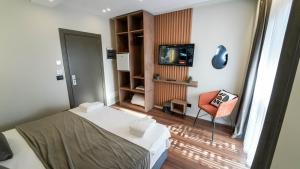 Voodi või voodid majutusasutuse Vion Sea Boutique Hotel - Golem Durrës toas