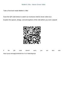 a screenshot of the qr code bubble dialog to watch our covariate inventory query at Melitini's Villa in Argostoli
